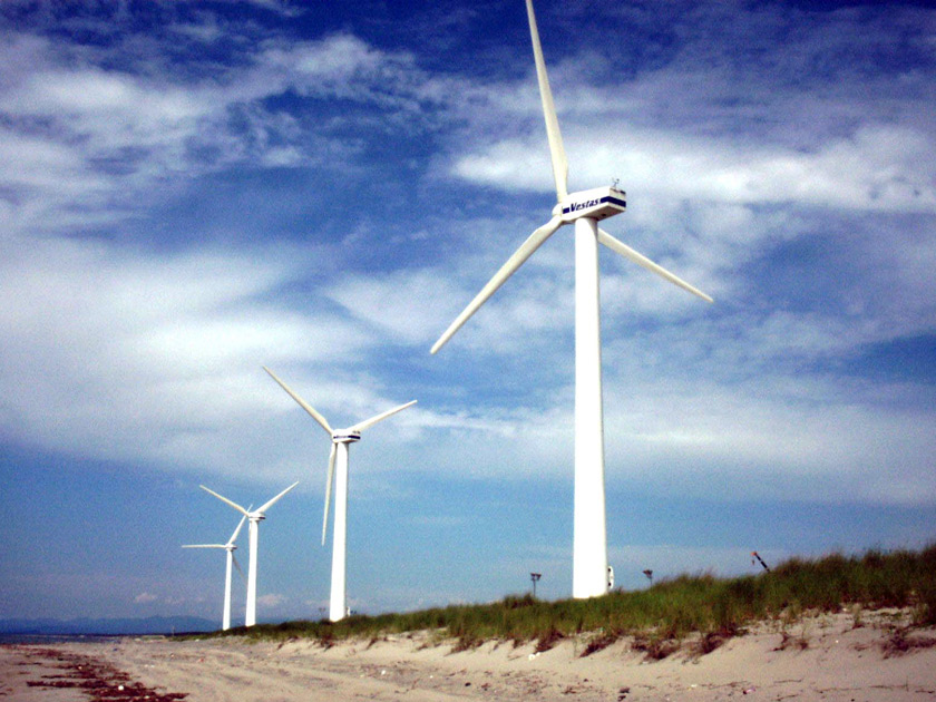 紫雲寺風力発電所の画像